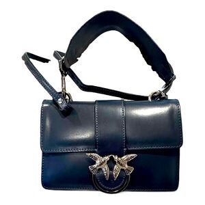 Elegant Navy Leather Handbag